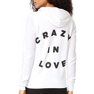Sundry Crazy In Love Full Zip Hoodie White Size 0/ XS